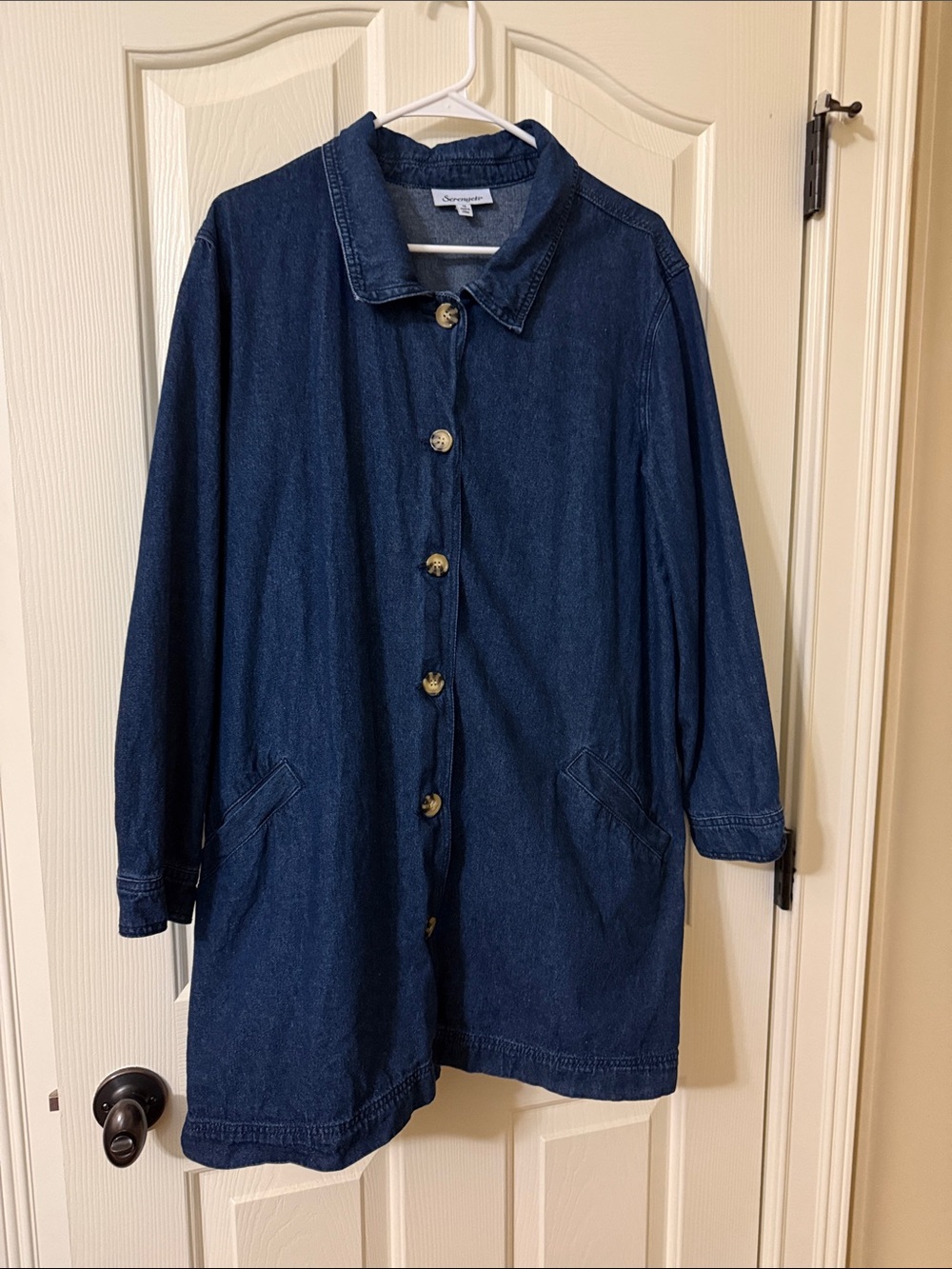 Serengeti Indigo Blue Denim Button-Up Jacket